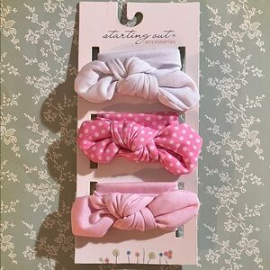 Starting Out Pink and White Hairband Trio